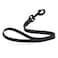 Dogline Biothane Waterproof Dog Leash Strong Coated Nylon Webbing with Black Hardware OdorProof Easy to Clean High Performance for Small or Large Dogs Made in USA 2 ft Lead Black