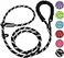 BOOEUDI Dog Leash 6 FT Heavy Duty Dog Leashes Durable Premium Quality Strong Rope Slip Leash with Comfortable Padded Handle and Highly Reflective Threads for Small Medium and Large Dogs Black