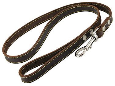 Dogs My Love Genuine Thick Leather Classic Dog Leash 34 Wide 4 Ft Medium Large Brown
