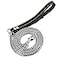 Aiyidi Heavy Duty Stainless Steel Dog Chain Leash 3FT4FT5FT Cuban Link Metal Dog Leashes for Large Medium Small Dogs with Genuine Leather Handle Silver 3FT
