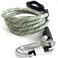 Enthusiast Gear Heavy Duty Dog Leash with 1100LB Rated Locking Carabiner 6FT ClimbingInspired Reflective Rope Leash for Large Medium Dogs that Pull Padded Handle Green