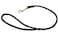 Dogs My Love Round Genuine Rolled Leather Dog Short Leash 24 Long 38 Wide Black for Medium Breeds