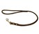 Dogs My Love Round Genuine Rolled Leather Dog Short Leash 24 Long 38 Wide Brown for Medium Breeds