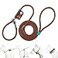 WalktimeSlip Lead Dog LeashDog Harness and Leash Set for Walking Head Collar with Rope Leashes for Pulling DIY Dogs Scarf