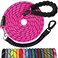 jenico Long Dog Leash 15 FT Heavy Duty Rope Leashes for Dogs Training with Swivel Lockable Hook Reflective Threads Bungee and Padded Handle Dog Lead for Large Small Medium Dogs Outside Walking Hiking