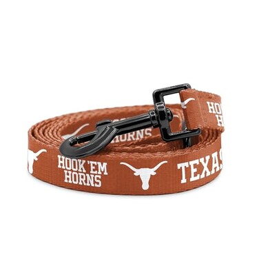 ShopInstaPets Texas Longhorns Collars and Leashes Officially Licensed Fits All Pets 6 Foot Leash Orange