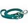 DJANGO Tahoe Waterproof Dog Leash 5ft Durable Waterproof Dog Leash for Medium Large Dogs with Locking Carabiner Clip OdorProof Coated Webbing Soft Grip Silver Hardware Dark Teal Green