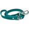 DJANGO Tahoe Waterproof Dog Leash 5ft Durable Waterproof Dog Leash for Medium Large Dogs with Locking Carabiner Clip OdorProof Coated Webbing Soft Grip Silver Hardware Dark Teal Green