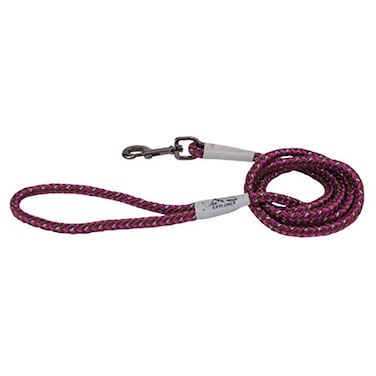 Coastal Pet K9 Explorer Reflective Braided Rope Snap Dog Leash HeavyDuty Leash Comfortable Secure Grip Reflective Cord Rugged Gunmetal Hardware Orchid 06