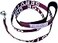 Albcorp Service Dog Leash Embroidered with Padded Neoprene Handle and Reflective Threads 4 Feet for Harnesses Vests or Collars Maroon