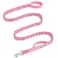 OutdoorMaster Bungee Dog Leash Heavy Duty Dog Leash with Shock Absorption 2 Padded Handles Training Leash Improved Dog Safety and Comfort Pink 6 FT
