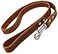 Dogs My Love 4 Classic Genuine Leather Dog Leash 1 Wide for Largest Breeds Orange