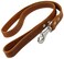 Dogs My Love 4 Classic Genuine Leather Dog Leash 1 Wide for Largest Breeds Orange