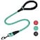 VIVAGLORY Rope Dog Leash Roperex Dog Leash with Soft Padded Handle for Walking Training Strong Rope Reflective Heavy Duty for Pet 12IN x 3FT 65150 lbs Turquoise