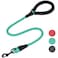 VIVAGLORY Rope Dog Leash Roperex Dog Leash with Soft Padded Handle for Walking Training Strong Rope Reflective Heavy Duty for Pet 12IN x 3FT 65150 lbs Turquoise