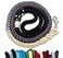 Sier 5ft Ombre Rope Dog Leash Braided Cotton Heavy Duty Strong Durable MultiColored Black Grey