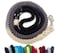 Sier 5ft Ombre Rope Dog Leash Braided Cotton Heavy Duty Strong Durable MultiColored Black Grey