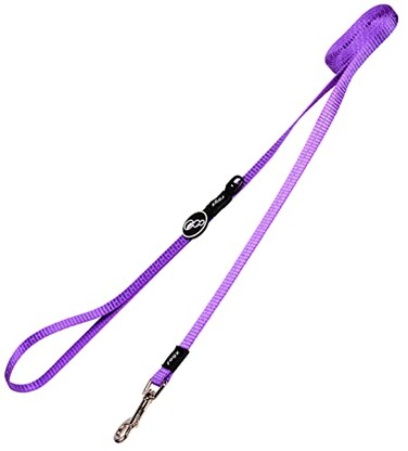 Rogz Reflective Dog Leash for Small Dogs 38 wide 6 long Purple