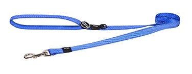 Rogz Reflective Dog Leash for Medium Dogs 58 wide 6 long Blue
