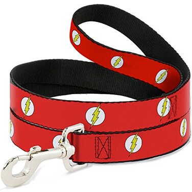 Buckle-Down BuckleDown Pet Leash Flash Logo RedWhiteYellow 4 Feet Long 1 Wide