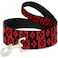 Buckle-Down BuckleDown Pet Leash Harley Quinn Diamond Blocks RedBlack BlackRed 4 Feet Long 1 Wide