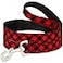 Buckle-Down BuckleDown Dog Leash Diagonal Buffalo Plaid Black Red Available In Different Lengths And Widths For Small Medium Large Dogs and Cats 4 Feet Long 12 Wide