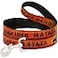 Buckle-Down BuckleDown Pet Leash Lion King HAKUNA MATATA Sunset OrangesBlack 6 Feet Long 1 Wide