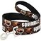 Buckle-Down BuckleDown Pet Leash Dug 3PosesSQUIRREL BrownYellowWhite 6 Feet Long 1 Wide