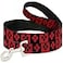 Buckle-Down DC Comics Pet Leash Dog Leash Harley Quinn Diamond Blocks Red Black Red 6 Feet Long 10 Inch Wide