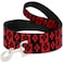 Buckle-Down DC Comics Pet Leash Dog Leash Harley Quinn Diamond Blocks Red Black Red 6 Feet Long 10 Inch Wide