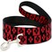 Buckle-Down DC Comics Pet Leash Dog Leash Harley Quinn Diamond Blocks Red Black Red 6 Feet Long 10 Inch Wide