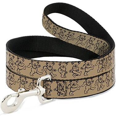 Buckle-Down Dog Leash Dancing Bears Tan Black 6 Feet Long 10 Inch Wide