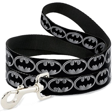 Buckle-Down BuckleDown Dog Leash Batman Shield Black Silver 6 Feet Long 10 Inch Wide Multicolor DL6FTWBM002