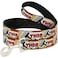 Buckle-Down Dog Leash Thor Hammer Red Yellow White 6 Feet Long 10 Inch Wide