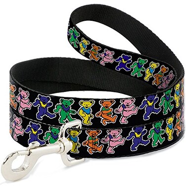 Buckle-Down Dog Leash Dancing Bears Black Multi Color 6 Feet Long 10 Inch Wide