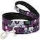 Buckle-Down Dog Leash 6FEET Joker Face Logo Spades Black Green Purple