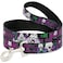 Buckle-Down Dog Leash 6FEET Joker Face Logo Spades Black Green Purple