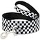 Buckle-Down Dog Leash Checker Black White 6 Feet Long 10 Inch Wide