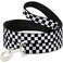 Buckle-Down Dog Leash Checker Black White 6 Feet Long 10 Inch Wide