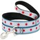 Buckle-Down BuckleDown Dog Leash Chicago Flag 6 Feet Long 10 Inch Wide Multicolor