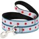 Buckle-Down BuckleDown Dog Leash Chicago Flag 6 Feet Long 10 Inch Wide Multicolor