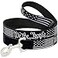 Buckle-Down Dog Leash Americana Flag We The People Black White 6 Feet Long 10 Inch Wide