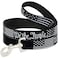 Buckle-Down Dog Leash Americana Flag We The People Black White 6 Feet Long 10 Inch Wide