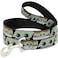 Buckle-Down Star Wars Pet Leash Dog Leash Star Wars The Child Chibi Face Blocks Black 6 Feet Long 10 Inch Wide