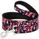 Buckle-Down BuckleDown Dog Leash Captain America Shield Digital Camo Blue White Red 6 Feet Long 15 Inch Wide Multi Color DLWCA041156FT