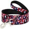 Buckle-Down BuckleDown Dog Leash Captain America Shield Digital Camo Blue White Red 6 Feet Long 15 Inch Wide Multi Color DLWCA041156FT