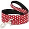 Buckle-Down Dog Leash Minnie Mouse Polka Dot Mini Silhouette Red White 6 Feet Long 15 Inch Wide