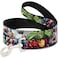 Buckle-Down Dog Leash Marvel Avengers 4 Superhero Poses Close Up 6 Feet Long 15 Inch Wide Multicolor DL6FTWAV012W