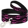 Buckle-Down BuckleDown Dog Leash Batman Shield Chainlink Black Hot Pink 6 Feet Long 15 Inch Wide Multicolor DL6FTWBM163W