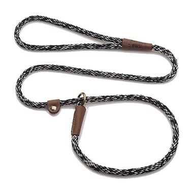 Mendota Pet Slip Leash Dog Lead and Collar Combo Made in The USA Salt Pepper 38 in x 6 ft for SmallMedium Breeds